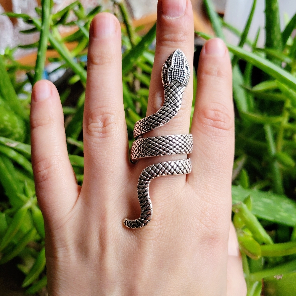 Silver Snake Ring - image 2